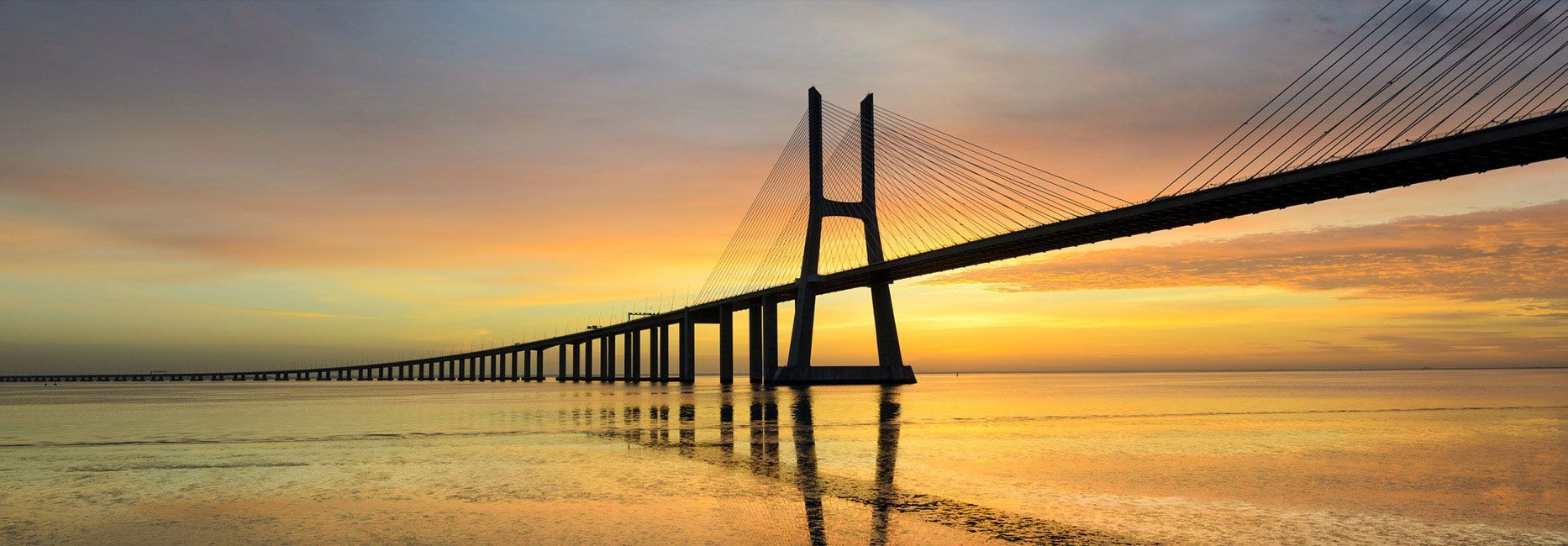 Brücke Mit Sonnenuntergang