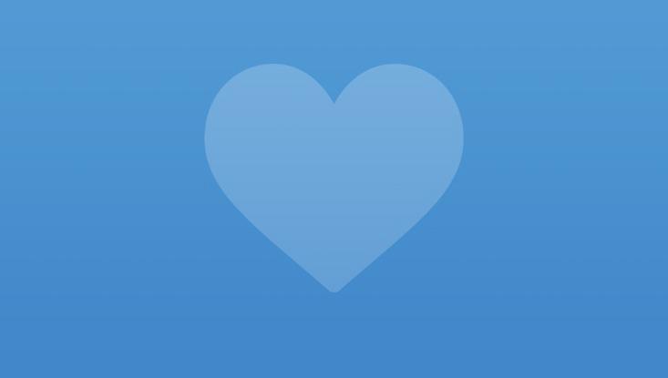 Home Blue Panel Heart